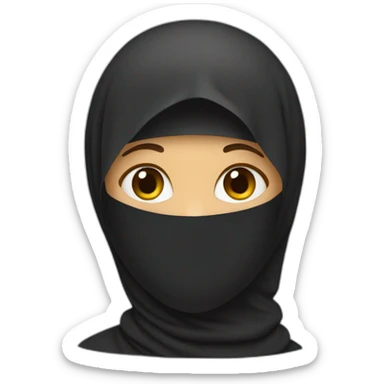 woman in burka sticker