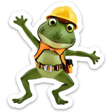 Handwerker Ballett sticker