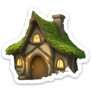 Fairy cottage sticker