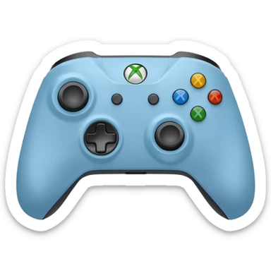 Light blue xbox controller sticker
