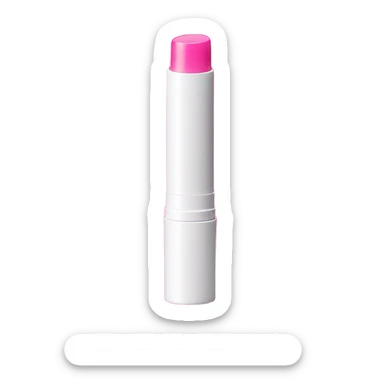 Lip balm pink sticker