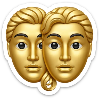 drama symbol sticker