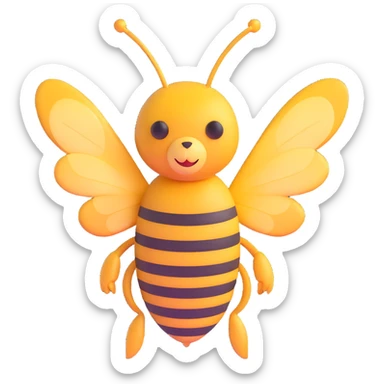 honey bee sticker