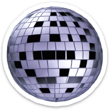 Disco ball sticker