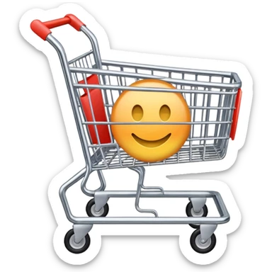 shopping cart sticker