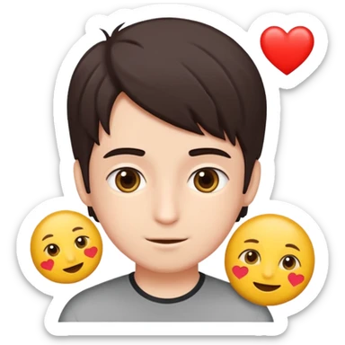 Romantic animated sticker boy
Cute emojis around 😗😏🥰😍😘😚
Fancy Persian text:
نازنین هیچوقت ولت نمی‌کنم
Soft animation, love style
 sticker