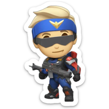 overwatch soldier 76 sticker