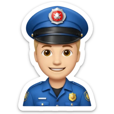 quiero tres emojis, para poner en unas teclas de un telefono (teclas de llamada rápida) un emoji de un policia, otro de un bombero y otro de una ambulancia sticker