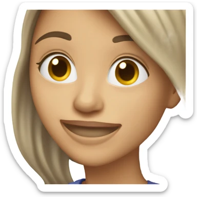 Crea una mujer tirando besos sticker