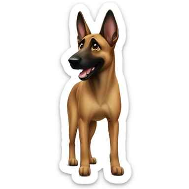 malinois turn round sticker