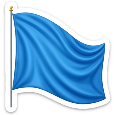 blue flag triangle sticker