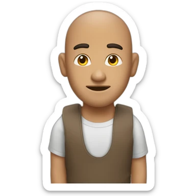 Un mec brun qui toise sticker