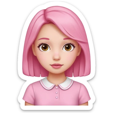 Cute preppy and pink sticker