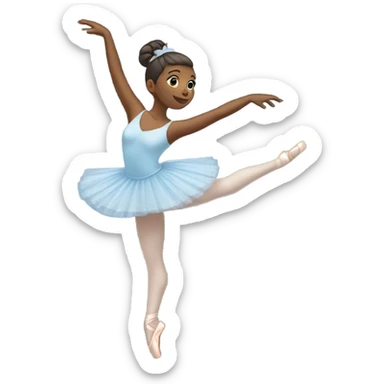 blue ballerina sticker