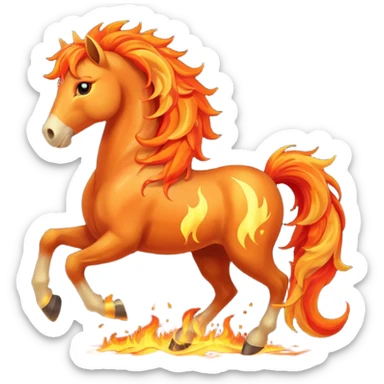 fire horse sticker