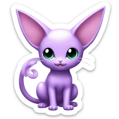 Kawaii Mew-Espeon-Pokémon full body sticker