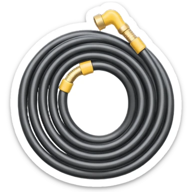 A Hose – coiled water hose sticker