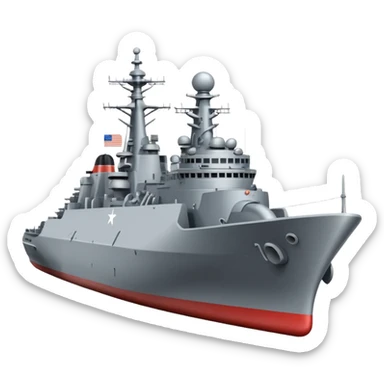 generate a very realistic missile cruiser, Admiral Zozulya sticker