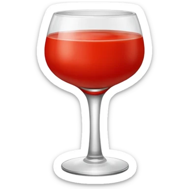 tomato puree in a glass glass transparent sticker