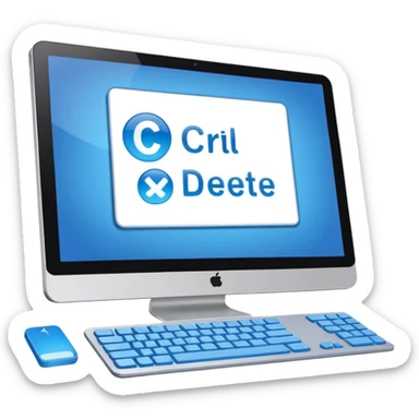 Ctrl Alt Delete sticker