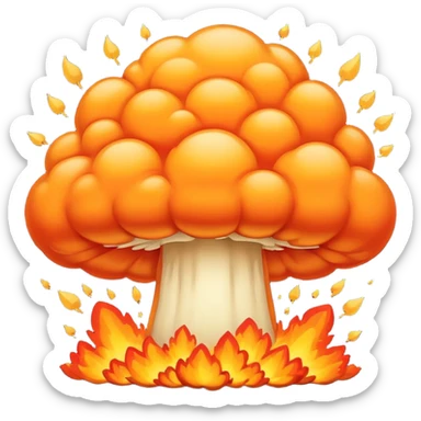 explosión de bomba sticker