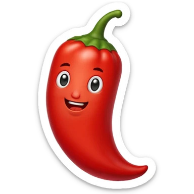 a fat chili pepper sticker
