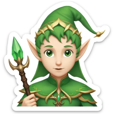 elves with staff sticker