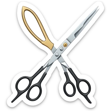  hairdressing scissors sticker