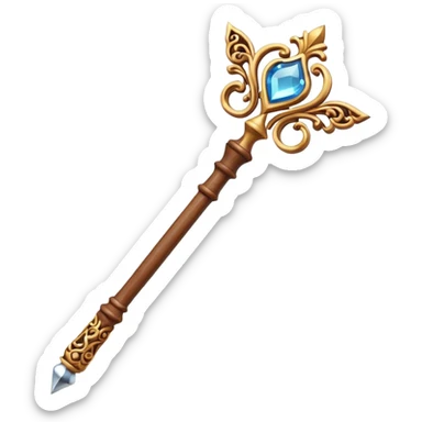 3d Magic wand sticker