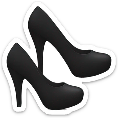 Black heels sticker