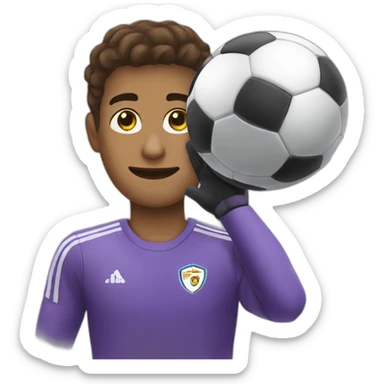 Goleiro de defendendo uma bola sticker
