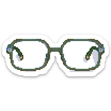a pair of glasses sticker