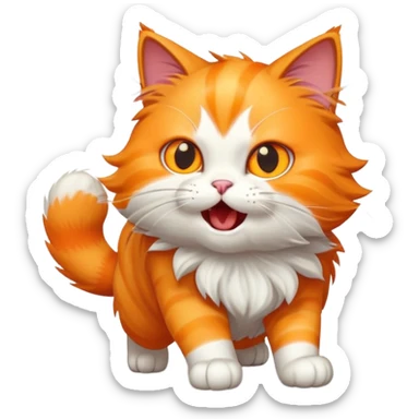 cat attack 12345123 sticker