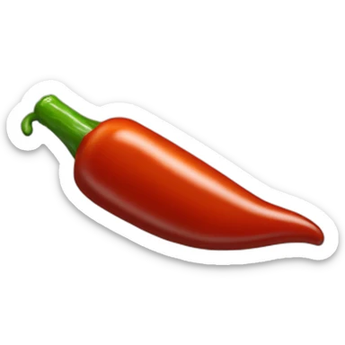 Bottle of hot sauce with no text and no image other than a red chile sticker