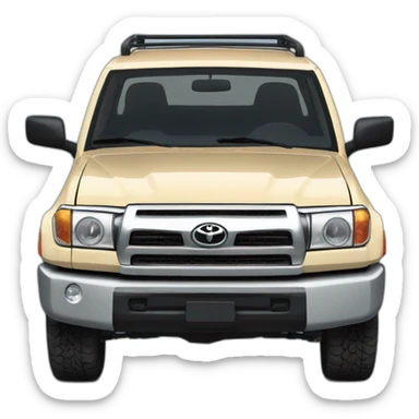 Toyota landcuiser Hzj 78 blue color 2002 edition  sticker