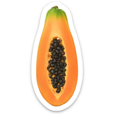 Realistic Papaya  sticker