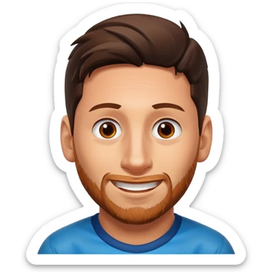 Messi face sticker