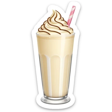 milkshake tall glass
 sticker