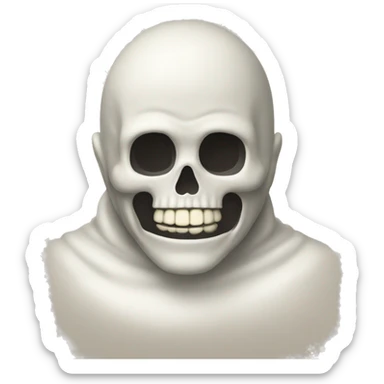 esqueleto riendose sticker