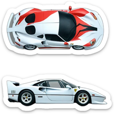 Ferrari F40 back sticker