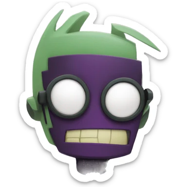 Invader zim sticker