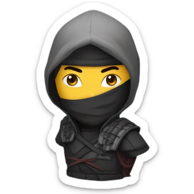 Ninja corazon flechado sticker