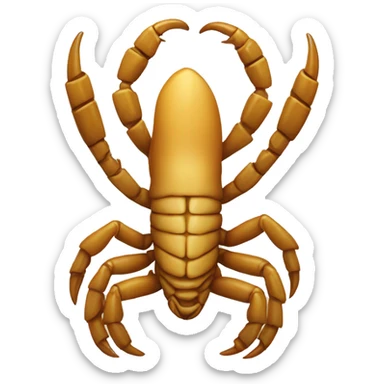 scorpion with chicken head, wings and chicken legs sticker