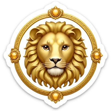 leo zodiac symbol sticker