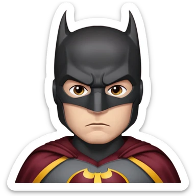 Batman with the redskins uniform sticker