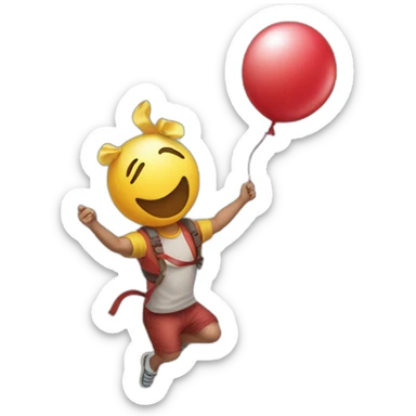 Big bouncy balloons sticker