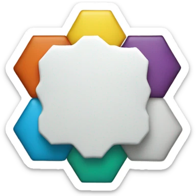 hexagon with the color #BD9322 sticker