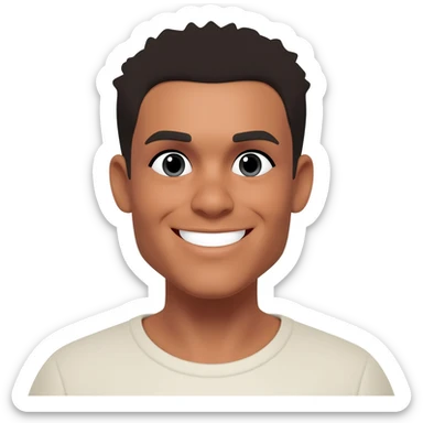 Prideful smile sticker