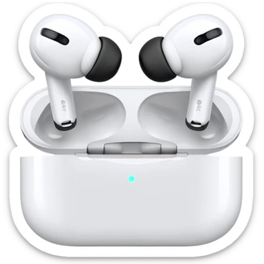 AirPods Pro both earbuds in case sticker