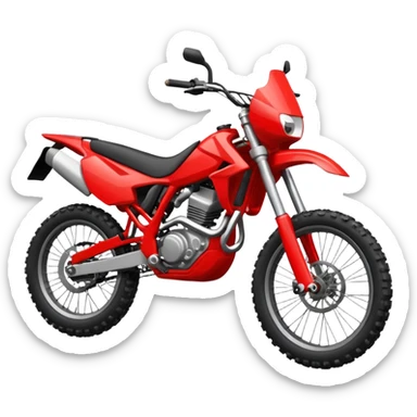 red enduro bike sticker